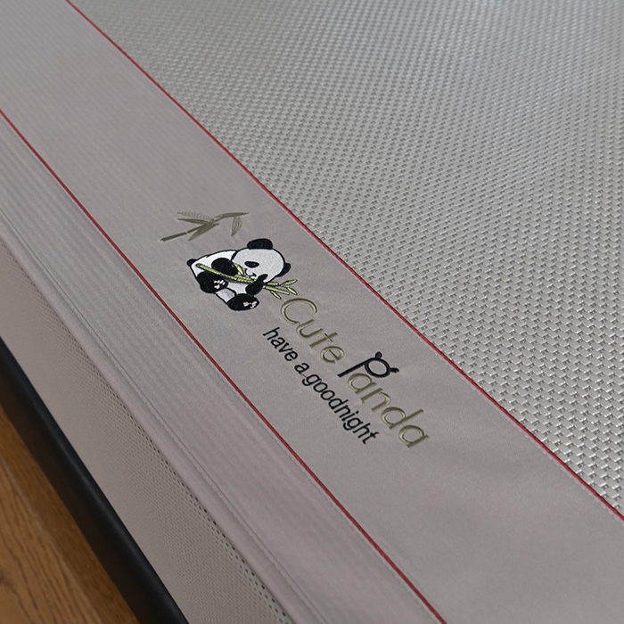 91家纺网 家纺一手货源 找家纺 小牛席业 2026新款加厚款-经典熊猫冰藤席（床笠款）凉席藤席冰藤席竹席空调席草席冰丝席豆豆席乳胶席三件套 加厚款-熊猫冰藤席（床笠款）-银灰