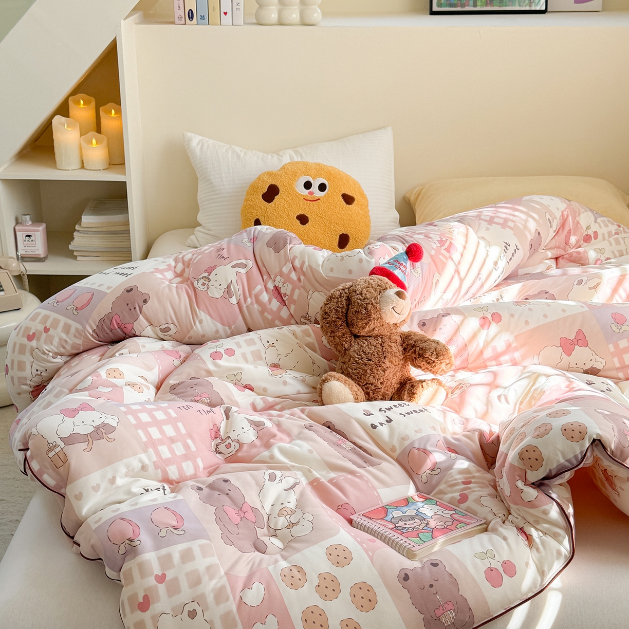 91家纺网 家纺一手货源 找家纺 暖生活 2026新款婴儿级牛奶针织棉大豆四季被冬被春秋被被子被芯拼拼乐