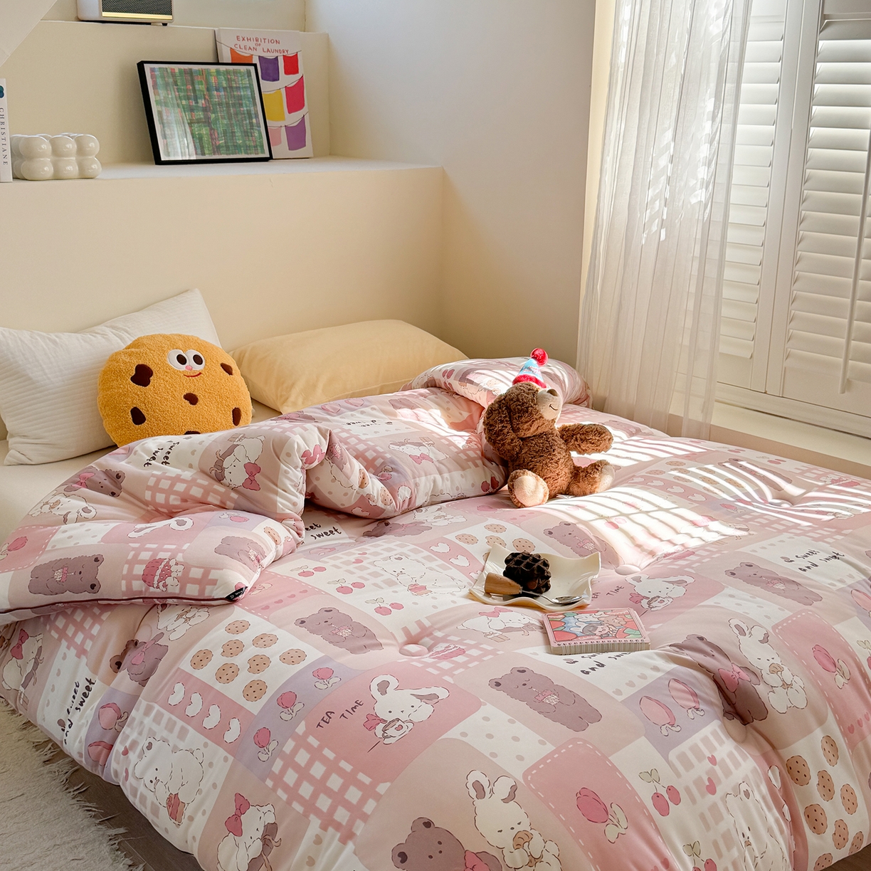 91家纺网 家纺一手货源 找家纺 暖生活 2026新款婴儿级牛奶针织棉大豆四季被冬被春秋被被子被芯拼拼乐