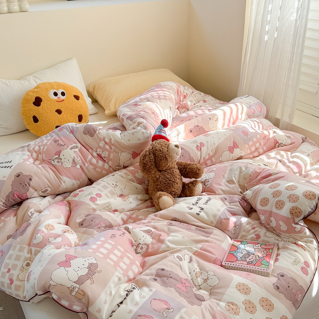 91家纺网 家纺一手货源 找家纺 暖生活 2026新款婴儿级牛奶针织棉大豆四季被冬被春秋被被子被芯拼拼乐