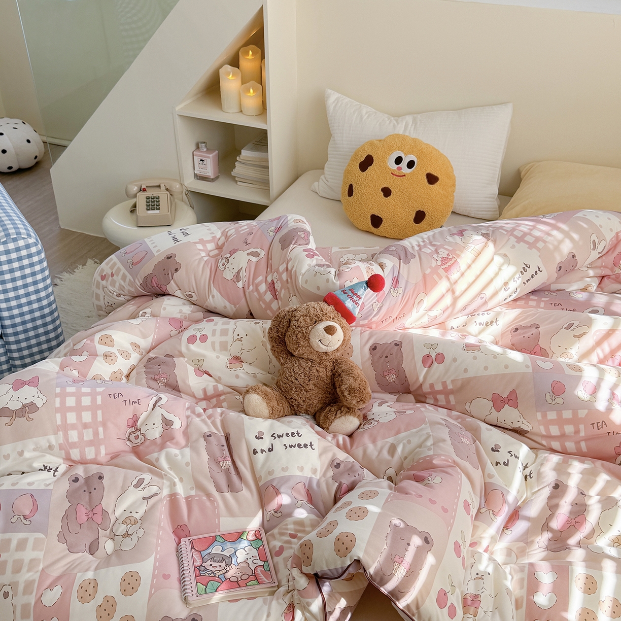 91家纺网 家纺一手货源 找家纺 暖生活 2026新款婴儿级牛奶针织棉大豆四季被冬被春秋被被子被芯拼拼乐