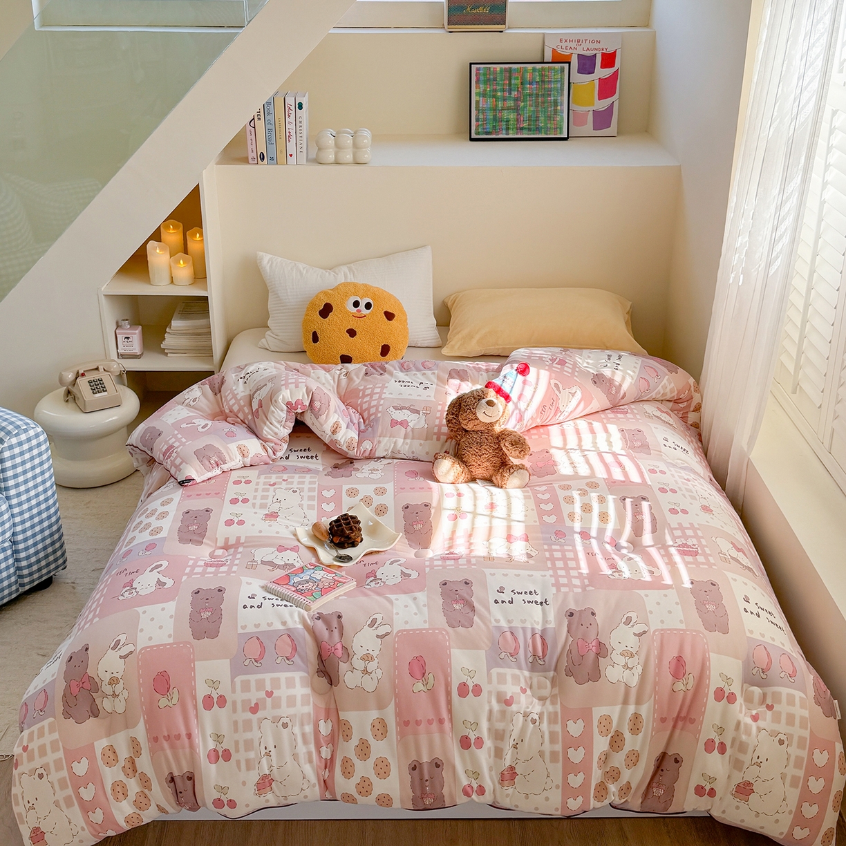 暖生活 2026新款婴儿级牛奶针织棉大豆四季被冬被春秋被被子被芯拼拼乐