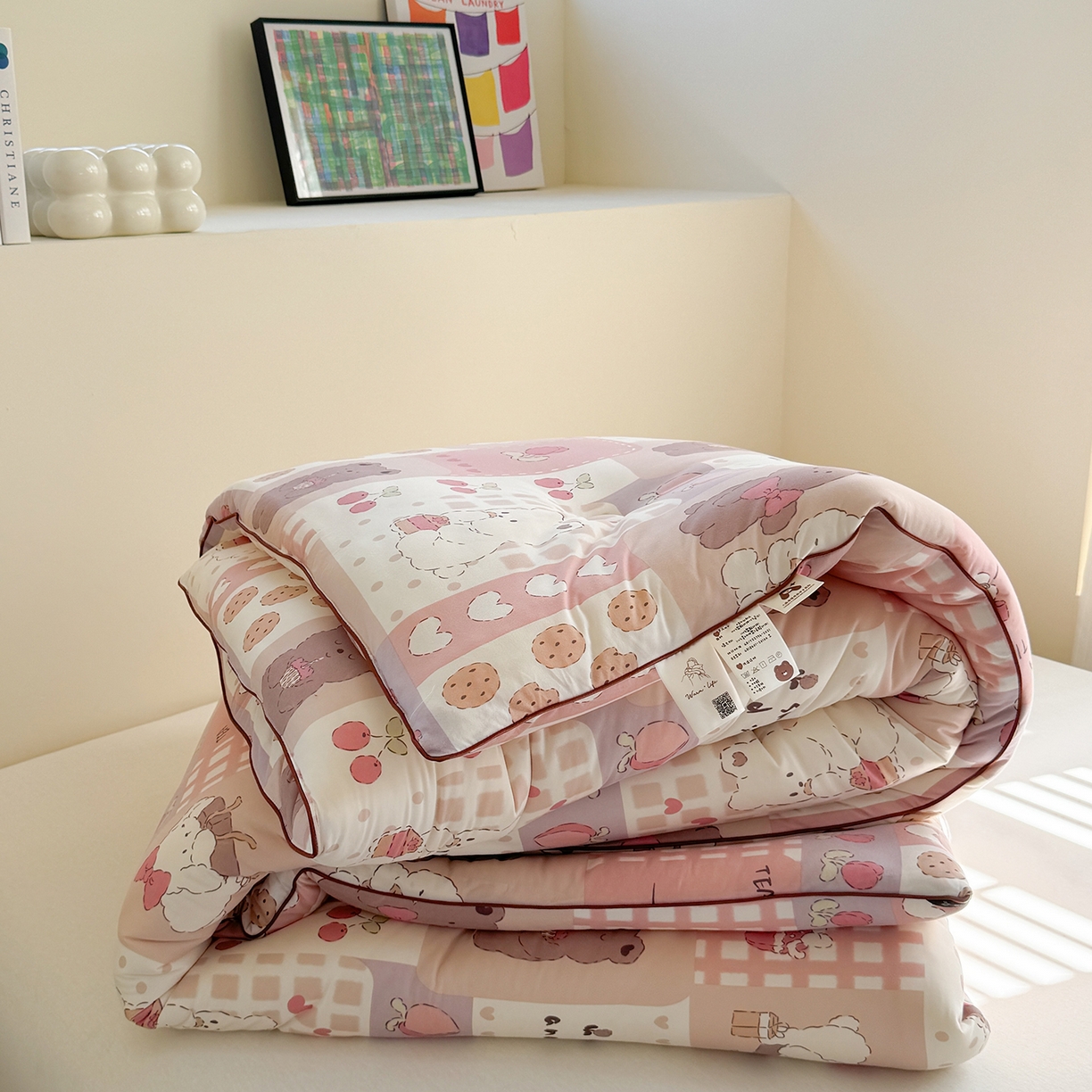 91家纺网 家纺一手货源 找家纺 暖生活 2026新款婴儿级牛奶针织棉大豆四季被冬被春秋被被子被芯拼拼乐