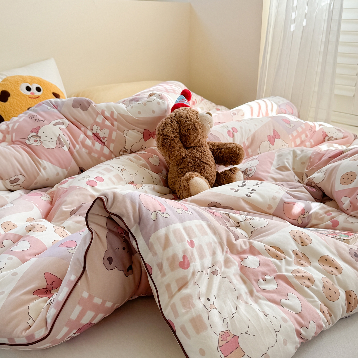 91家纺网 家纺一手货源 找家纺 暖生活 2026新款婴儿级牛奶针织棉大豆四季被冬被春秋被被子被芯拼拼乐