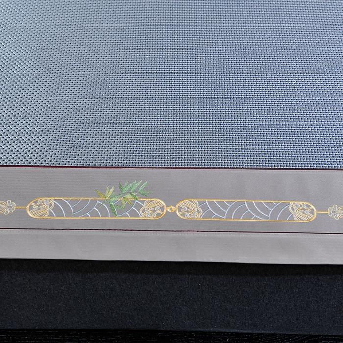 91家纺网 家纺一手货源 找家纺 小牛席业 2026新款夏日冰点-冰藤双面席凉席藤席冰藤席冰丝席竹席草席空调席乳胶席豆豆席 夏日冰点-冰藤双面席-蓝色