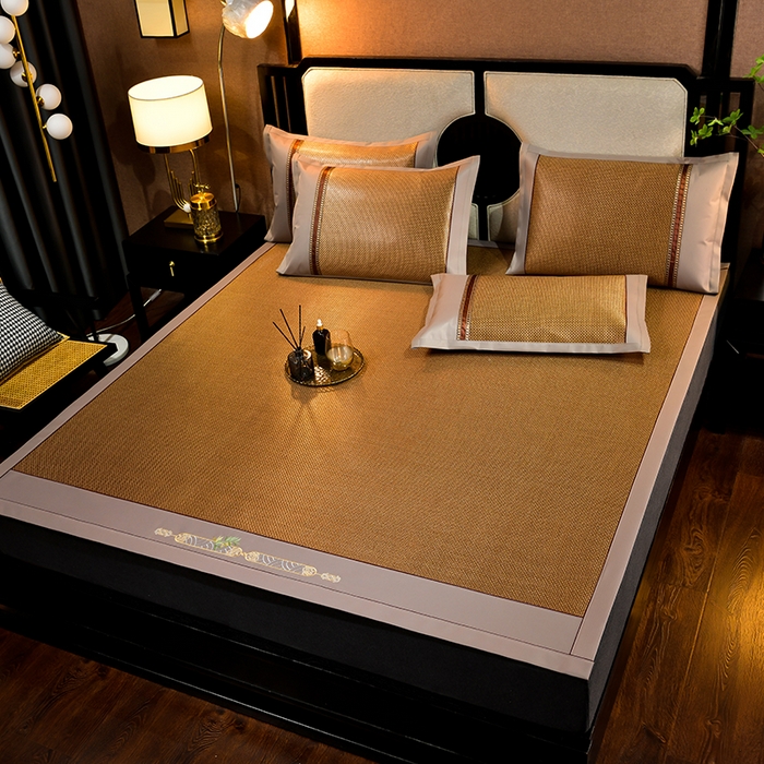 91家纺网 家纺一手货源 找家纺 小牛席业 2026新款夏日冰点-冰藤双面席凉席藤席冰藤席冰丝席竹席草席空调席乳胶席豆豆席 夏日冰点-冰藤双面席-咖色