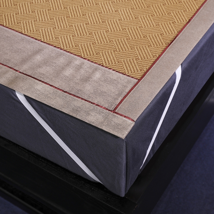 91家纺网 家纺一手货源 找家纺 小牛席业 2026新款绣花古藤凉席【双面席】凉席藤席冰藤席竹席空调席草席冰丝席豆豆席乳胶席三件套 夏日摩卡双面席