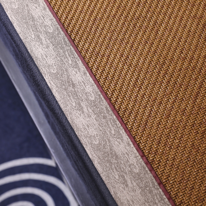 91家纺网 家纺一手货源 找家纺 小牛席业 2026新款绣花古藤凉席【双面席】凉席藤席冰藤席竹席空调席草席冰丝席豆豆席乳胶席三件套 红棕古藤双面席