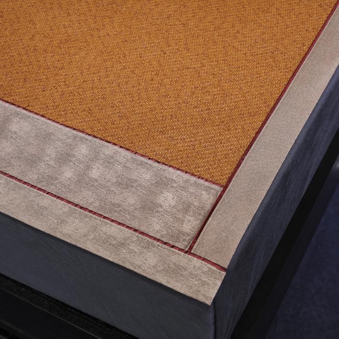 91家纺网 家纺一手货源 找家纺 小牛席业 2026新款绣花古藤凉席【双面席】凉席藤席冰藤席竹席空调席草席冰丝席豆豆席乳胶席三件套 红棕古藤双面席