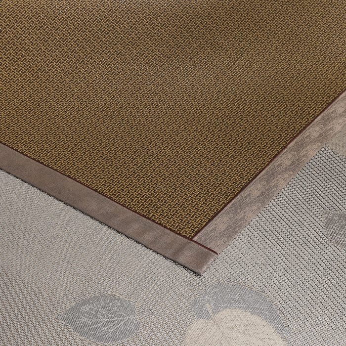 91家纺网 家纺一手货源 找家纺 小牛席业 2026新款绣花古藤凉席【双面席】凉席藤席冰藤席竹席空调席草席冰丝席豆豆席乳胶席三件套 黄古藤席双面席