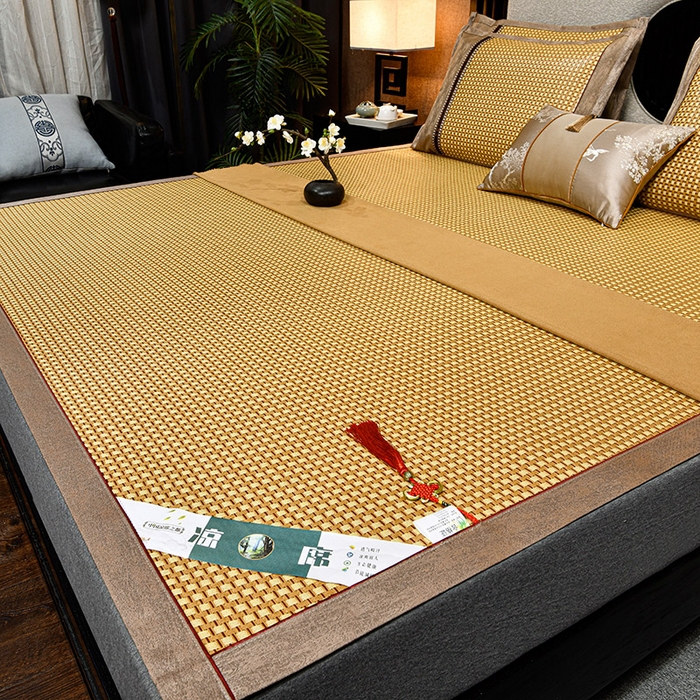 （总）小牛席业 2026新款雪山古藤-双面席系列凉席藤席冰藤双面席冰丝席竹席凉席空调席草席三件套