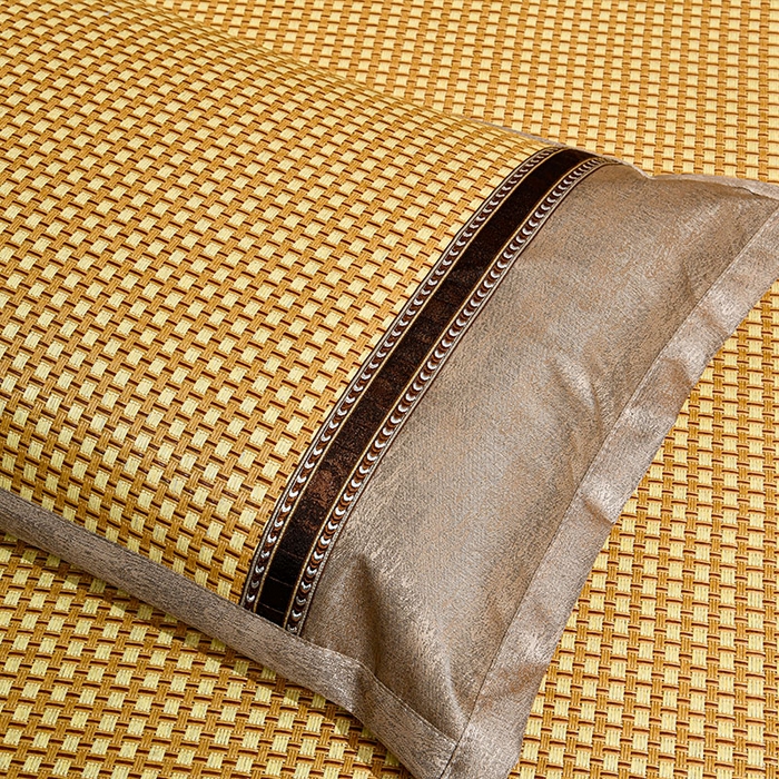 91家纺网 家纺一手货源 找家纺 小牛席业 2026新款雪山古藤-双面席系列凉席藤席冰藤双面席冰丝席竹席凉席空调席草席三件套 雪山古藤-白玉藤双面席