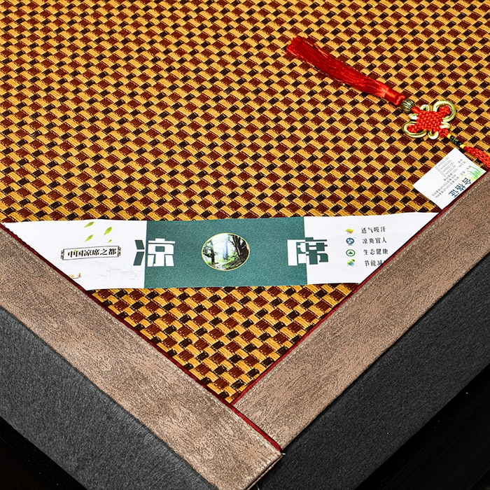 91家纺网 家纺一手货源 找家纺 小牛席业 2026新款雪山古藤-双面席系列凉席藤席冰藤双面席冰丝席竹席凉席空调席草席三件套 雪山古藤-红玉藤双面席