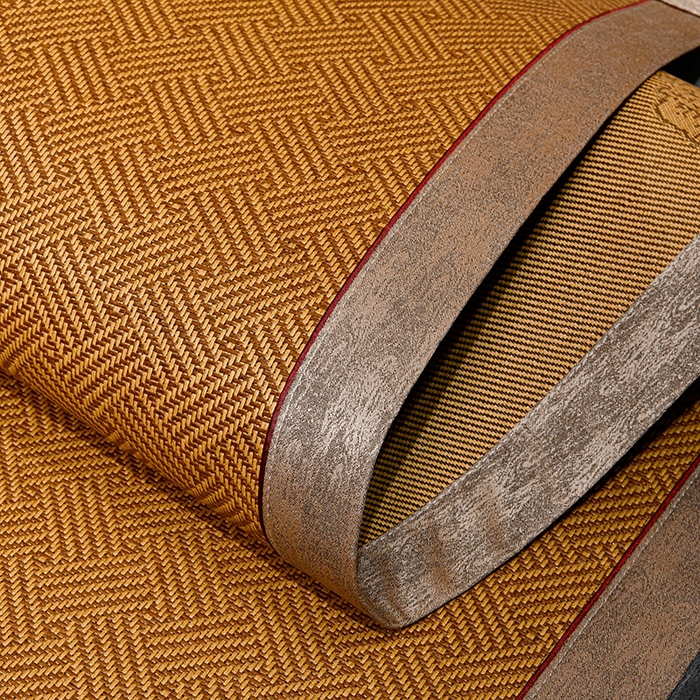 91家纺网 家纺一手货源 找家纺 小牛席业 2026新款雪山古藤-双面席系列凉席藤席冰藤双面席冰丝席竹席凉席空调席草席三件套 雪山古藤-夏日摩卡双面席