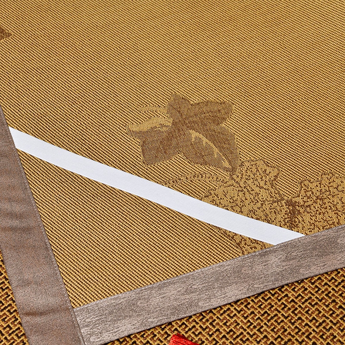 91家纺网 家纺一手货源 找家纺 小牛席业 2026新款雪山古藤-双面席系列凉席藤席冰藤双面席冰丝席竹席凉席空调席草席三件套 雪山古藤-黄古藤双面席