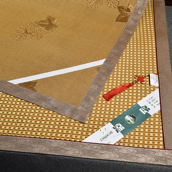 91家纺网 家纺一手货源 找家纺 小牛席业 2026新款雪山古藤-双面席系列凉席藤席冰藤双面席冰丝席竹席凉席空调席草席三件套 雪山古藤-白玉藤双面席