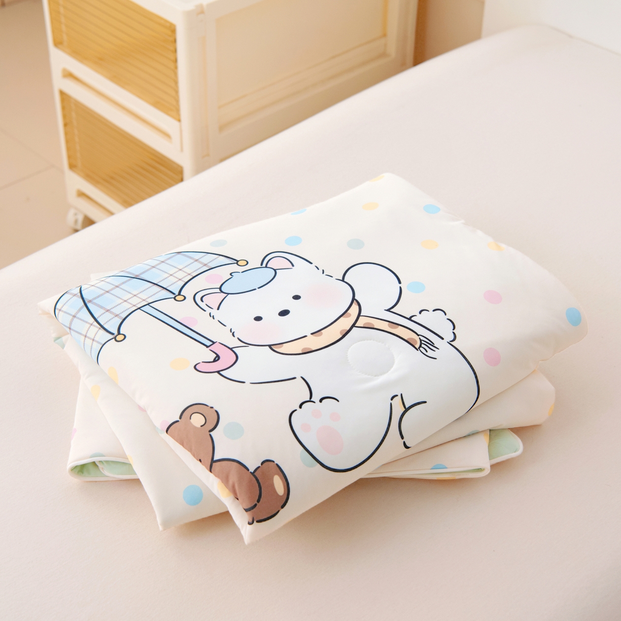 91家纺网 家纺一手货源 找家纺 （总）御棉坊 御棉坊2026清爽A类凉感幼儿园夏凉被宝宝午睡薄被子儿童空调被夏被