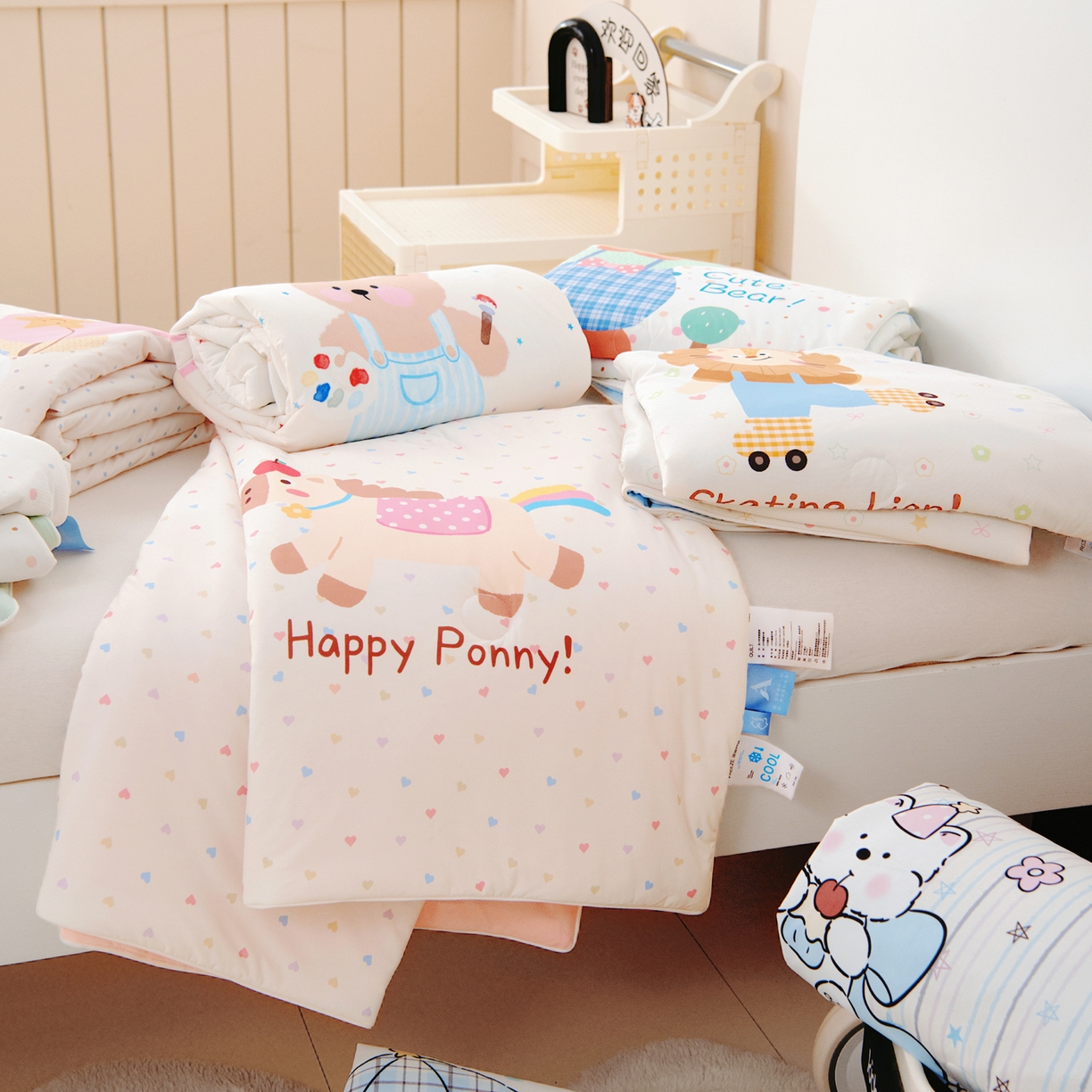 御棉坊 御棉坊2026清爽A类凉感幼儿园夏凉被宝宝午睡薄被子儿童空调被夏被 组合图仅做展示不可下单