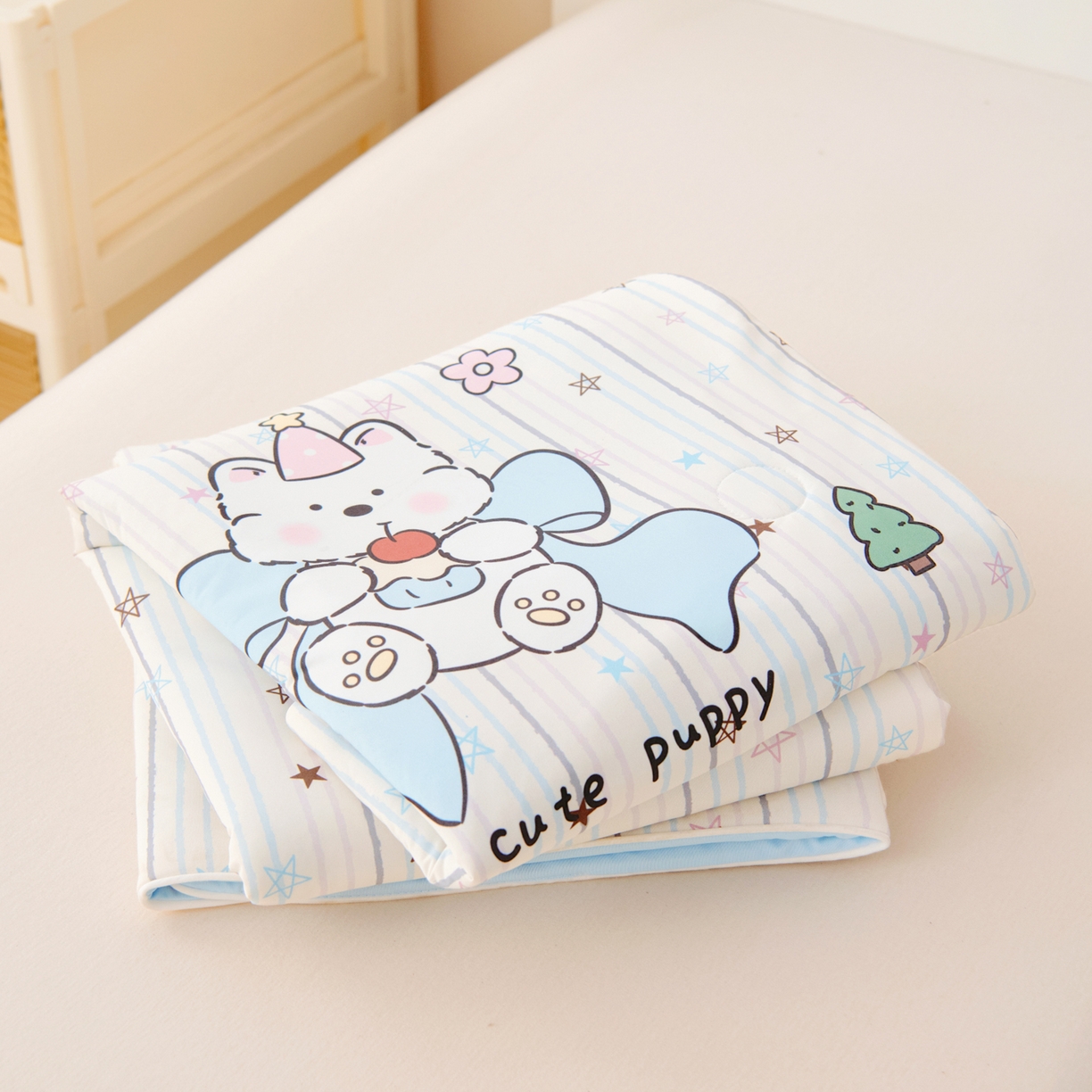 91家纺网 家纺一手货源 找家纺 （总）御棉坊 御棉坊2026清爽A类凉感幼儿园夏凉被宝宝午睡薄被子儿童空调被夏被