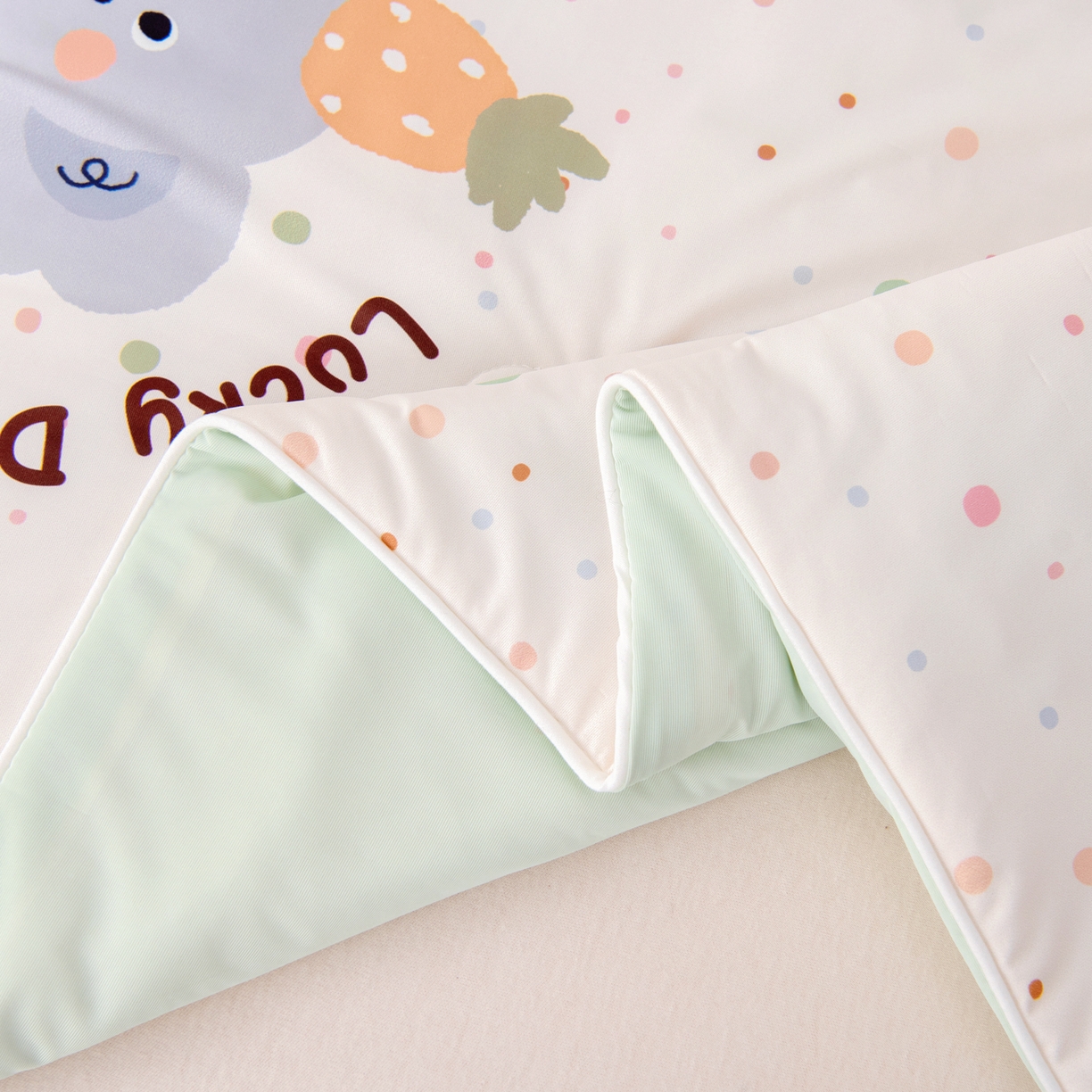 91家纺网 家纺一手货源 找家纺 御棉坊 御棉坊2026清爽A类凉感幼儿园夏凉被宝宝午睡薄被子儿童空调被夏被 阳光小象