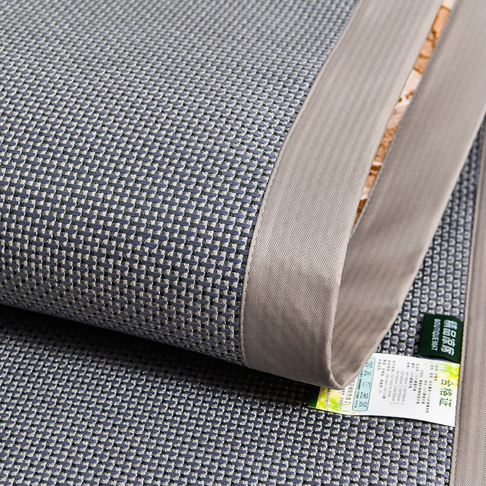 91家纺网 家纺一手货源 找家纺 小牛席业 2026新款薰衣草冰藤席系列（冰藤席面）凉席藤席冰藤双面席冰丝席竹席凉席空调席草席三件套 薰衣草清香冰藤席-浅蓝