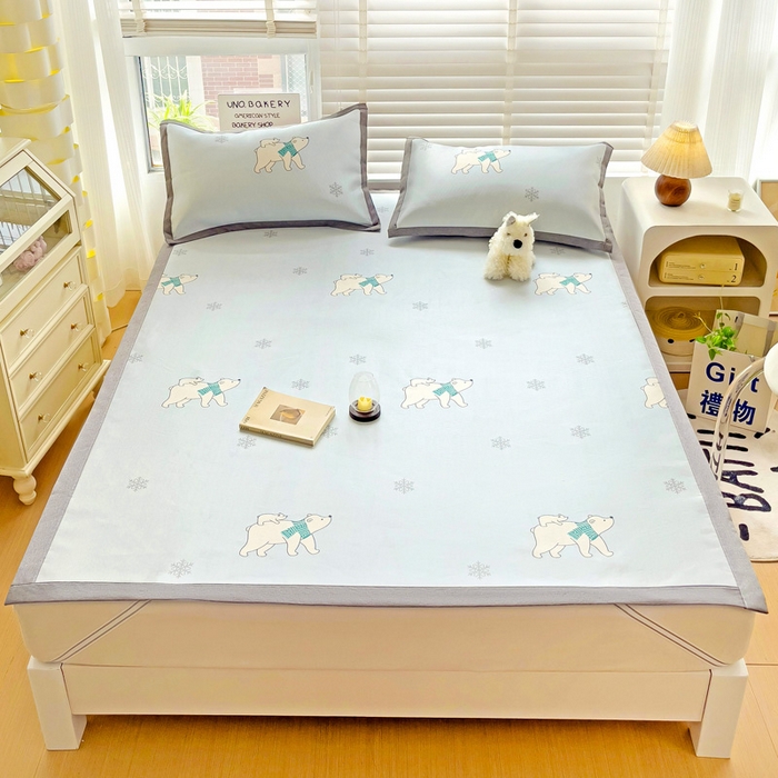 91家纺网 家纺一手货源 找家纺 （总）金盛纺 2025新款A类数码印花冰丝席-床席款