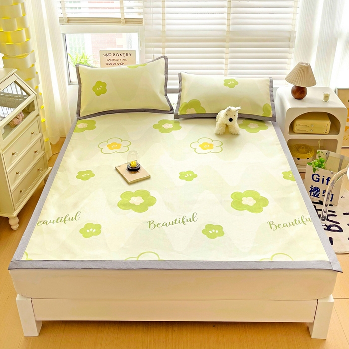 91家纺网 家纺一手货源 找家纺 （总）金盛纺 2025新款A类数码印花冰丝席-床席款