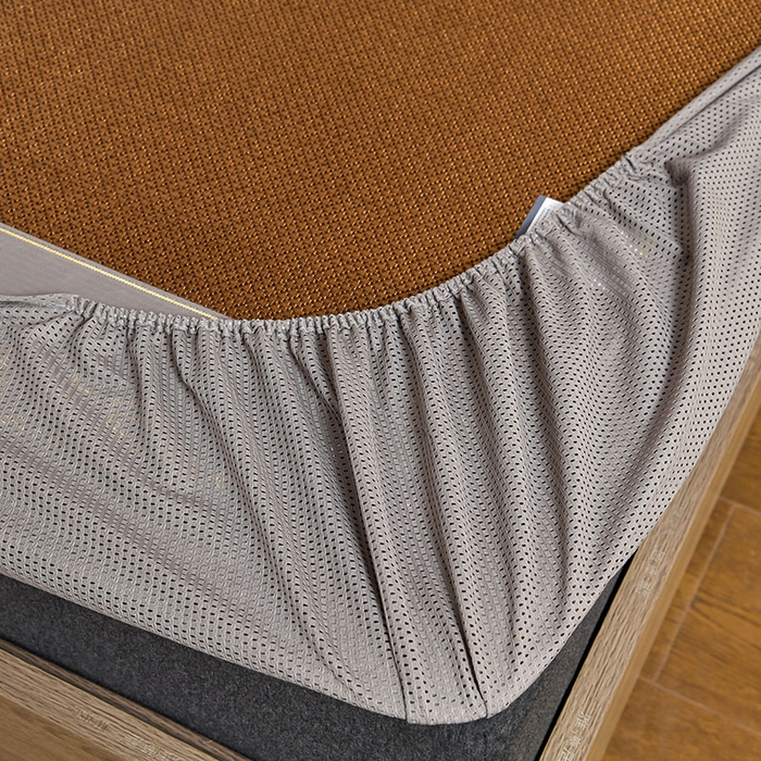 91家纺网 家纺一手货源 找家纺 小牛席业 2026新款薰衣草冰藤席系列-床笠款（冰藤席面）凉席藤席冰藤双面席冰丝席竹席凉席空调席草席三件套 薰衣草清香冰藤席-床笠款（黑咖）