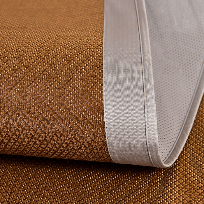 91家纺网 家纺一手货源 找家纺 小牛席业 2026新款薰衣草冰藤席系列-床笠款（冰藤席面）凉席藤席冰藤双面席冰丝席竹席凉席空调席草席三件套 薰衣草清香冰藤席-床笠款（黑咖）