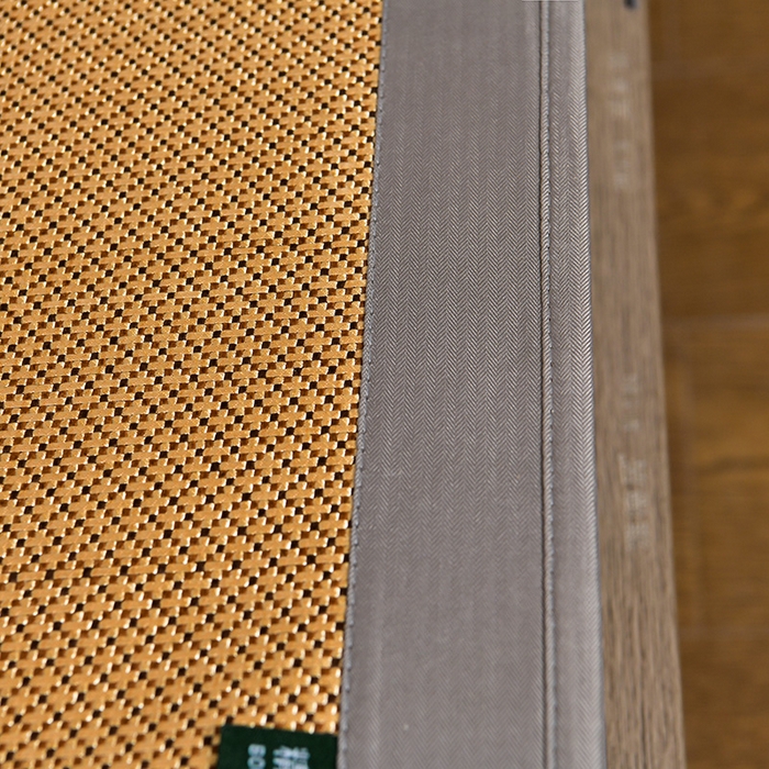 91家纺网 家纺一手货源 找家纺 小牛席业 2026新款薰衣草冰藤席系列-床笠款（冰藤席面）凉席藤席冰藤双面席冰丝席竹席凉席空调席草席三件套 薰衣草清香冰藤席-床笠款（金色）