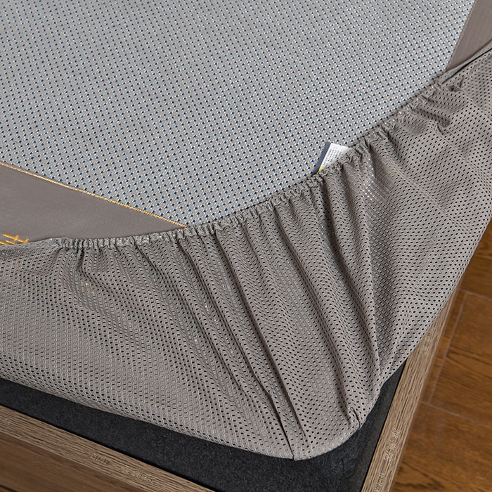 91家纺网 家纺一手货源 找家纺 小牛席业 2026新款薰衣草冰藤席系列-床笠款（冰藤席面）凉席藤席冰藤双面席冰丝席竹席凉席空调席草席三件套 薰衣草清香冰藤席-床笠款（银灰）