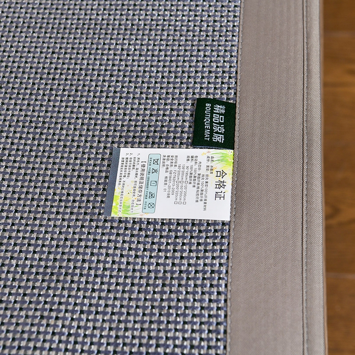 91家纺网 家纺一手货源 找家纺 小牛席业 2026新款薰衣草冰藤席系列-床笠款（冰藤席面）凉席藤席冰藤双面席冰丝席竹席凉席空调席草席三件套 薰衣草清香冰藤席-床笠款（浅蓝）