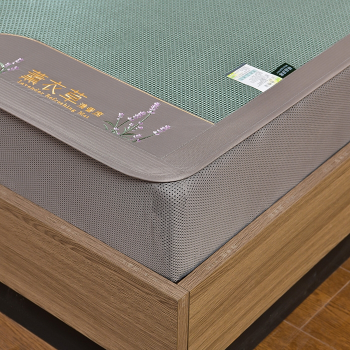 91家纺网 家纺一手货源 找家纺 小牛席业 2026新款薰衣草冰藤席系列-床笠款（冰藤席面）凉席藤席冰藤双面席冰丝席竹席凉席空调席草席三件套 薰衣草清香冰藤席-床笠款（绿色）