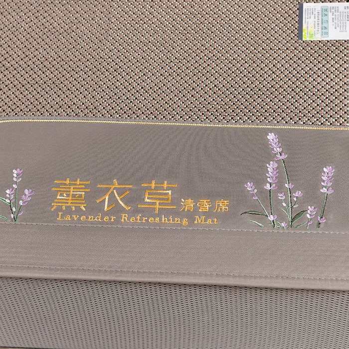 91家纺网 家纺一手货源 找家纺 小牛席业 2026新款薰衣草冰藤席系列-床笠款（冰藤席面）凉席藤席冰藤双面席冰丝席竹席凉席空调席草席三件套 薰衣草清香冰藤席-床笠款（香槟）
