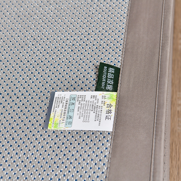 91家纺网 家纺一手货源 找家纺 小牛席业 2026新款薰衣草冰藤席系列-床笠款（冰藤席面）凉席藤席冰藤双面席冰丝席竹席凉席空调席草席三件套 薰衣草清香冰藤席-床笠款（银灰）