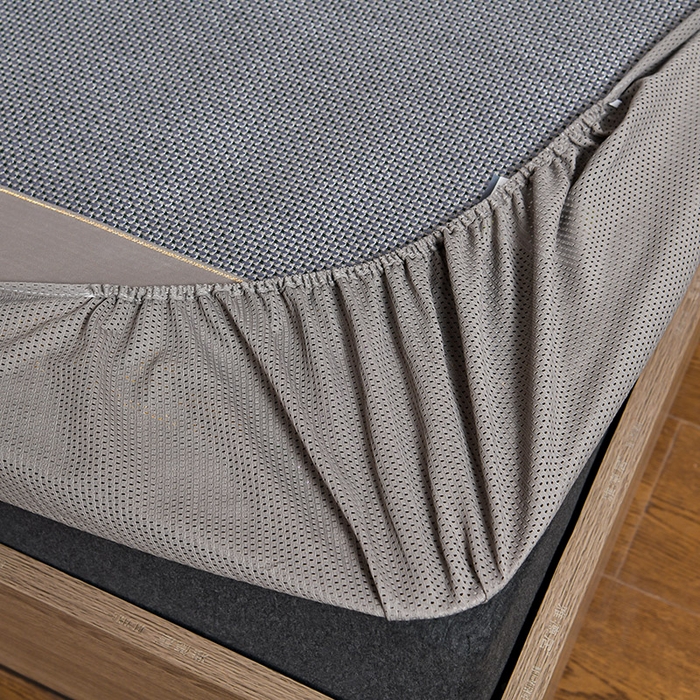 91家纺网 家纺一手货源 找家纺 小牛席业 2026新款薰衣草冰藤席系列-床笠款（冰藤席面）凉席藤席冰藤双面席冰丝席竹席凉席空调席草席三件套 薰衣草清香冰藤席-床笠款（浅蓝）