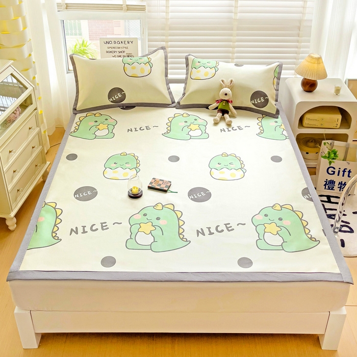 91家纺网 家纺一手货源 找家纺 （总）金盛纺 2025新款A类数码印花冰丝席-床席款