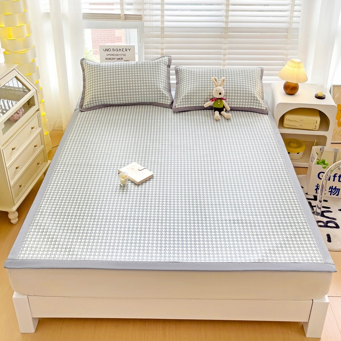 91家纺网 家纺一手货源 找家纺 （总）金盛纺 2025新款A类数码印花冰丝席-床席款