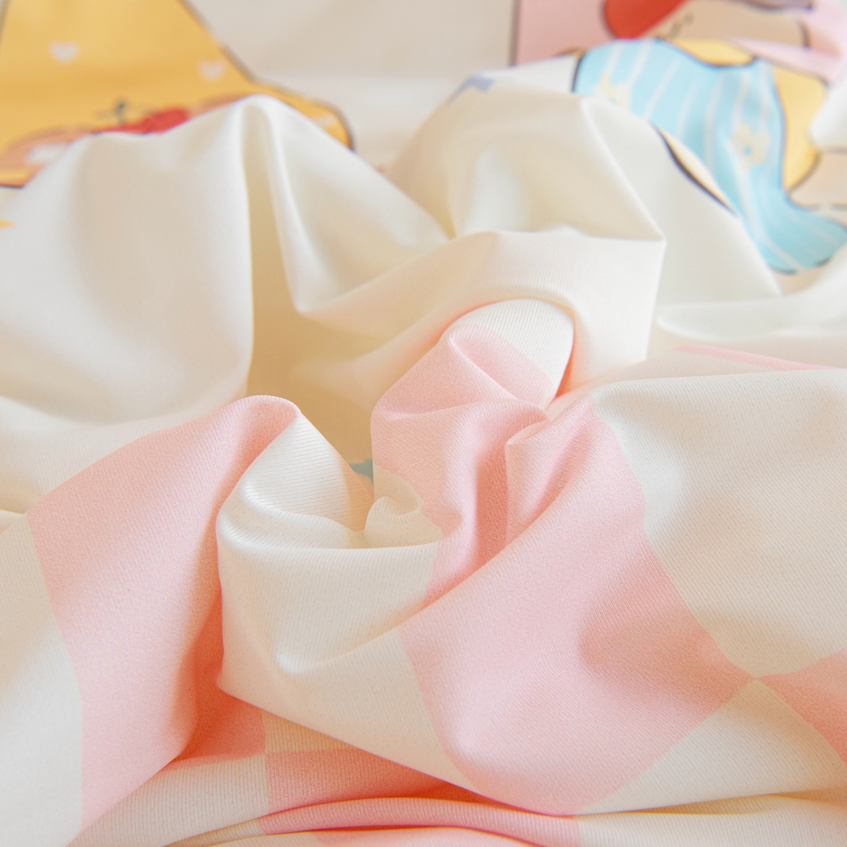 91家纺网 家纺一手货源 找家纺 御棉坊 御棉坊2026萌趣A类凉感幼儿园夏凉被宝宝午睡薄被子儿童空调被夏被 三小只