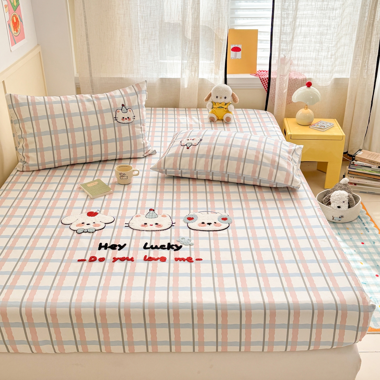 91家纺网 家纺一手货源 找家纺 （总）雅居纺家纺 2026新款毛巾绣全棉纯棉老粗布席子凉席床笠床单