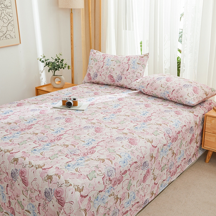 91家纺网 家纺一手货源 找家纺 大元 2026新款全棉纯棉老粗布凉席席子单床单 床单单件 初见