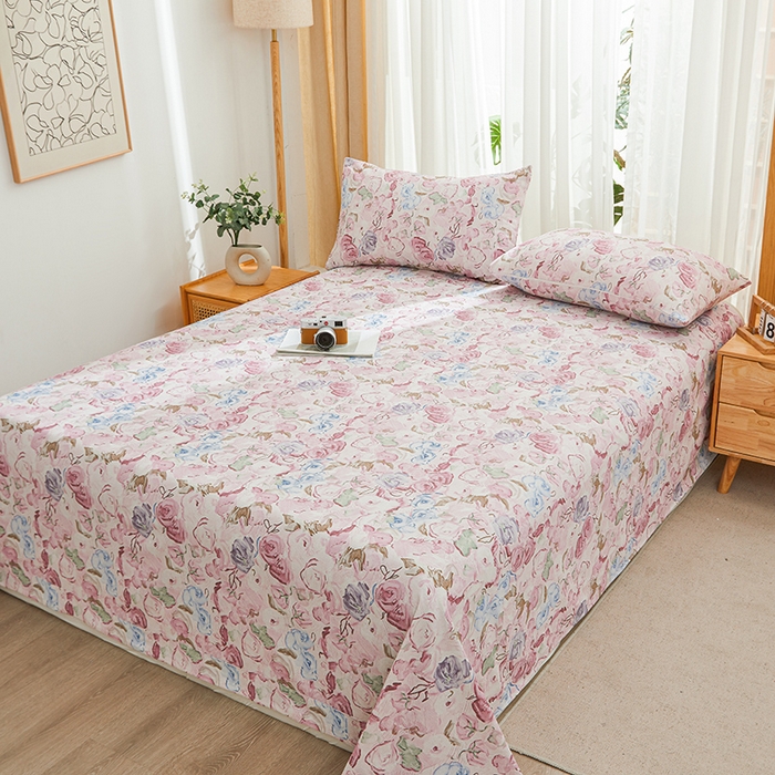 91家纺网 家纺一手货源 找家纺 大元 2026新款全棉纯棉老粗布凉席席子单床单 床单单件 初见