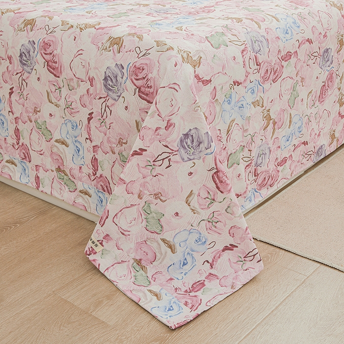 91家纺网 家纺一手货源 找家纺 大元 2026新款全棉纯棉老粗布凉席席子单床单 床单单件 初见