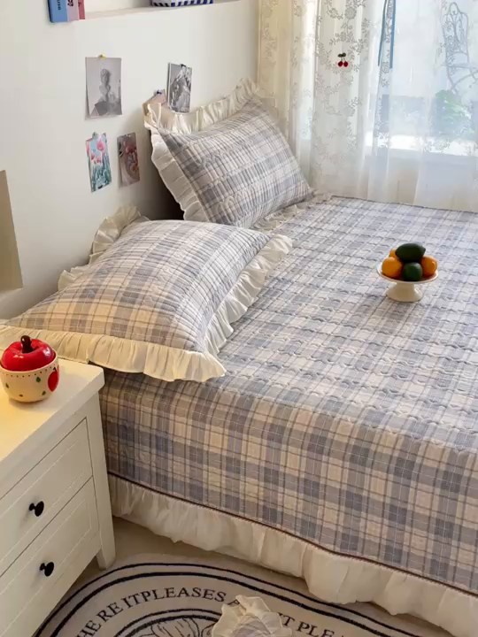 91家纺网 家纺一手货源 找家纺 美优兰 2026新款全棉榻榻米垫 英伦风华