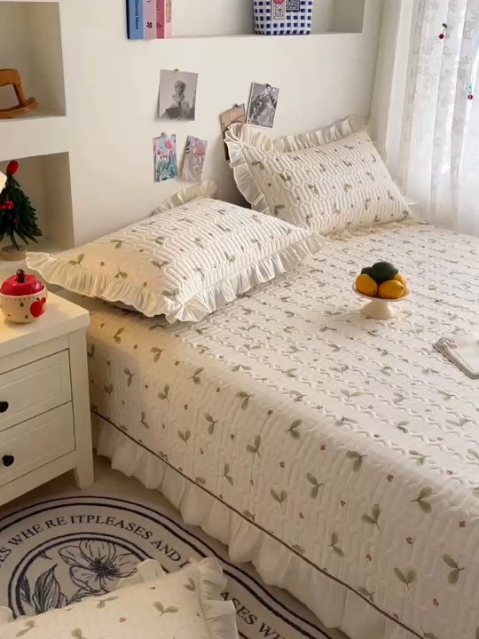 91家纺网 家纺一手货源 找家纺 美优兰 2026新款全棉榻榻米垫 青枝玉叶