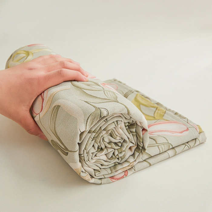 91家纺网 家纺一手货源 找家纺 大元 2026新款全棉纯棉老粗布凉席席子单床单 床单单件 繁花