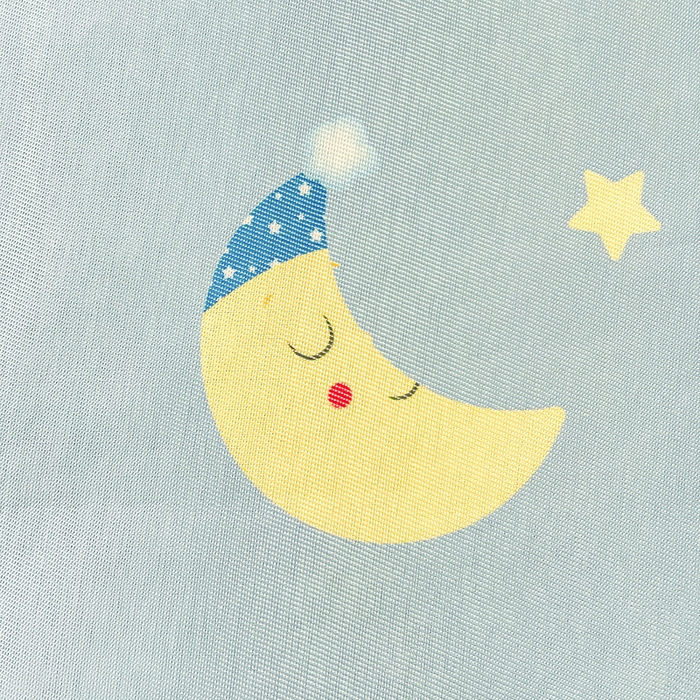 91家纺网 家纺一手货源 找家纺 金盛纺 2025新款A类数码印花冰丝席-床席款星辰-兰-床席款