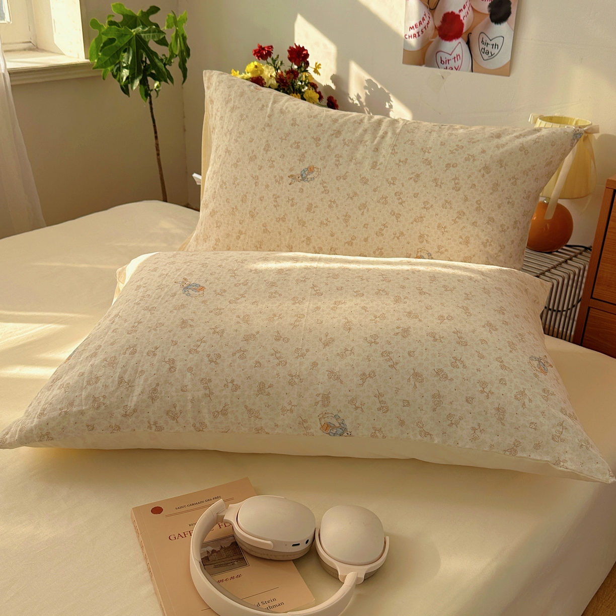 91家纺网 家纺一手货源 找家纺 （总）耀悦家纺 2026新款全棉纯棉a类双层纱小清新四件套