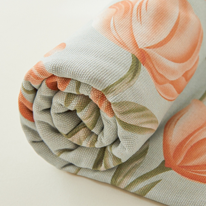 91家纺网 家纺一手货源 找家纺 大元 2026新款全棉纯棉老粗布凉席席子单床单 床单单件 花间物语