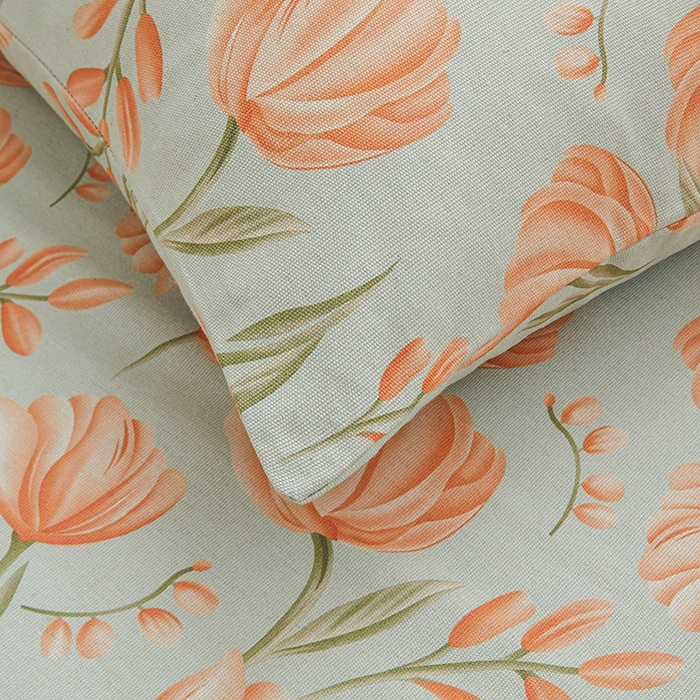 91家纺网 家纺一手货源 找家纺 大元 2026新款全棉纯棉老粗布凉席席子单床单 床单单件 花间物语